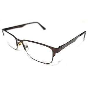 Elements by Scott Harris Europa 438 Large Brown Rectangle Eyeglasses 57-18 145